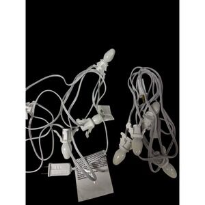 4‎ SOCKET LIGHT CORD SET FOR DEPT 56 LEMAX CHRISTMAS VILLAGE BUILDINGS Lot Of 2